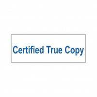 Certified True Copy Stock Stamp OS-9, 38x14mm